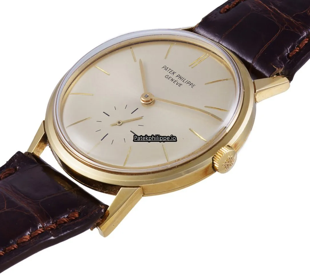 Alternative view of Patek Philippe Calatrava Jan-21 Yellow Gold Case Manual Winding