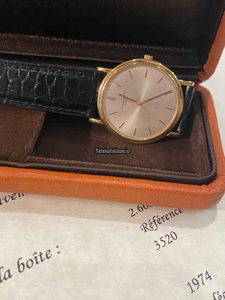 Alternative view of Patek Philippe Calatrava 3520 32MM Yellow Gold Case Manual Winding
