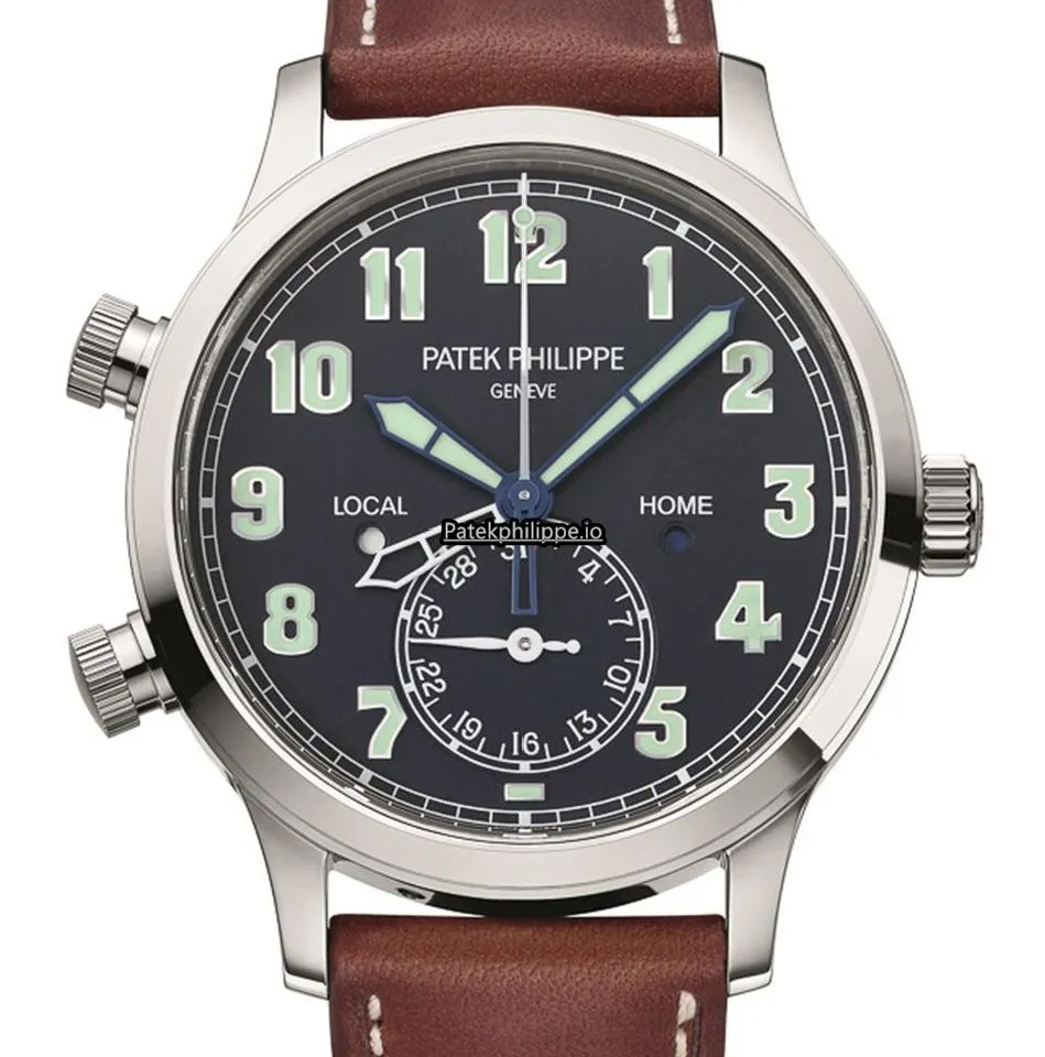 Patek Philippe Travel Time 5524g-001 42MM White Gold Case Automatic