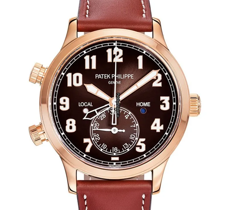 Patek Philippe Travel Time 5524r-001 42MM Rose Gold Case Automatic