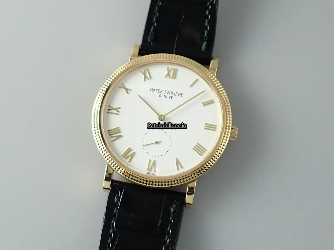 Patek Philippe Calatrava 3919sj-001 33MM Yellow Gold Case Manual Winding