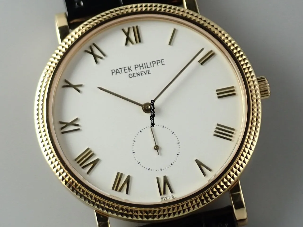 Alternative view of Patek Philippe Calatrava 3919sj-001 33MM Yellow Gold Case Manual Winding