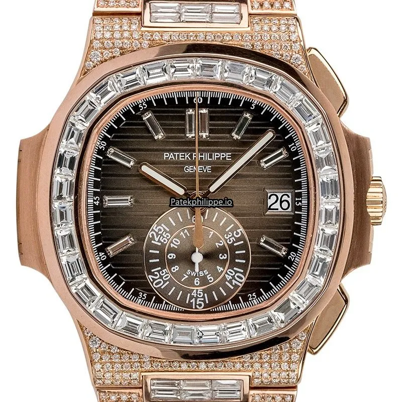 Patek Philippe Nautilus 5980r 40.5MM Rose Gold Case Automatic