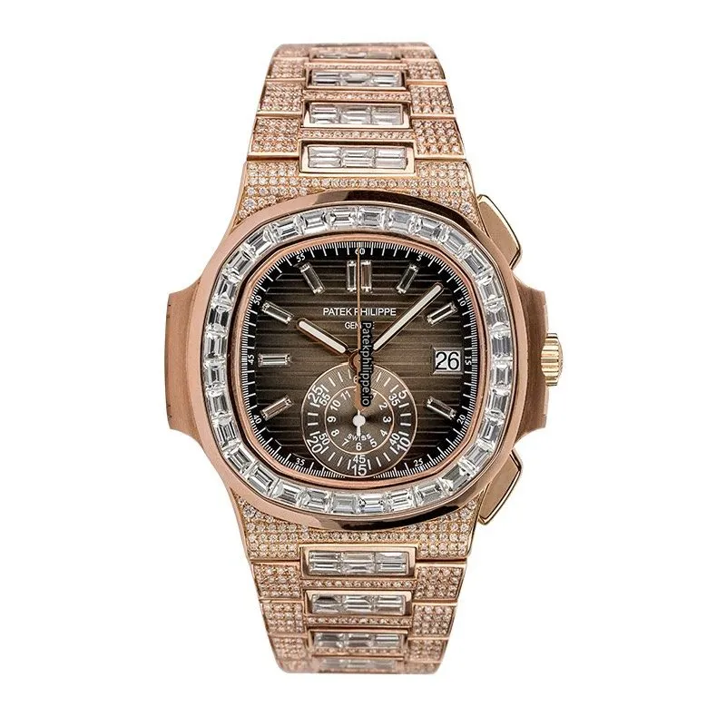 Alternative view of Patek Philippe Nautilus 5980r 40.5MM Rose Gold Case Automatic