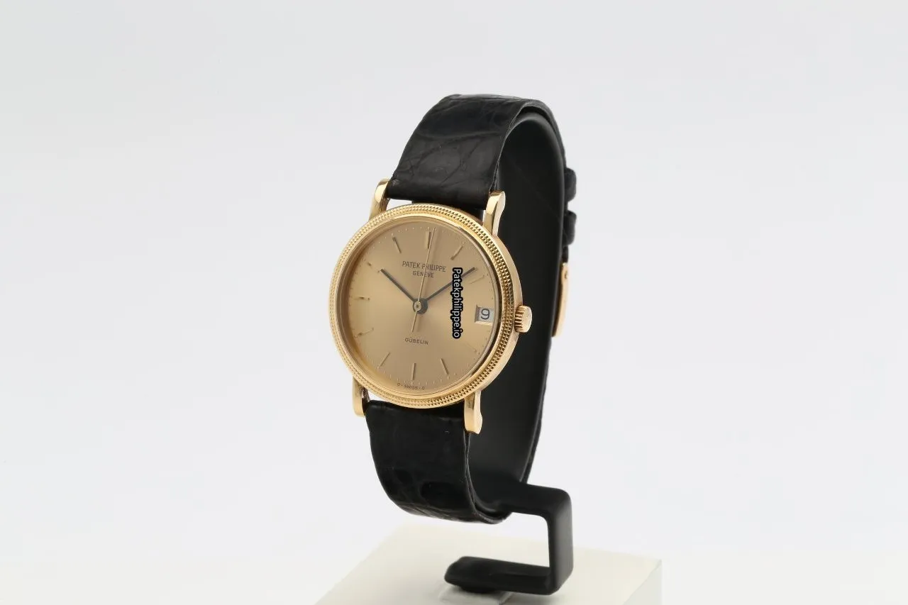 Alternative view of Patek Philippe Calatrava 3802 35MM Yellow Gold Case Automatic
