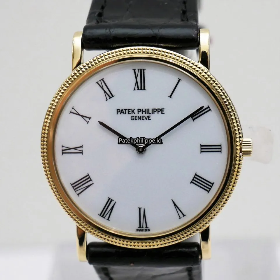 Patek Philippe Calatrava 3520d 32MM Yellow Gold Case Manual Winding