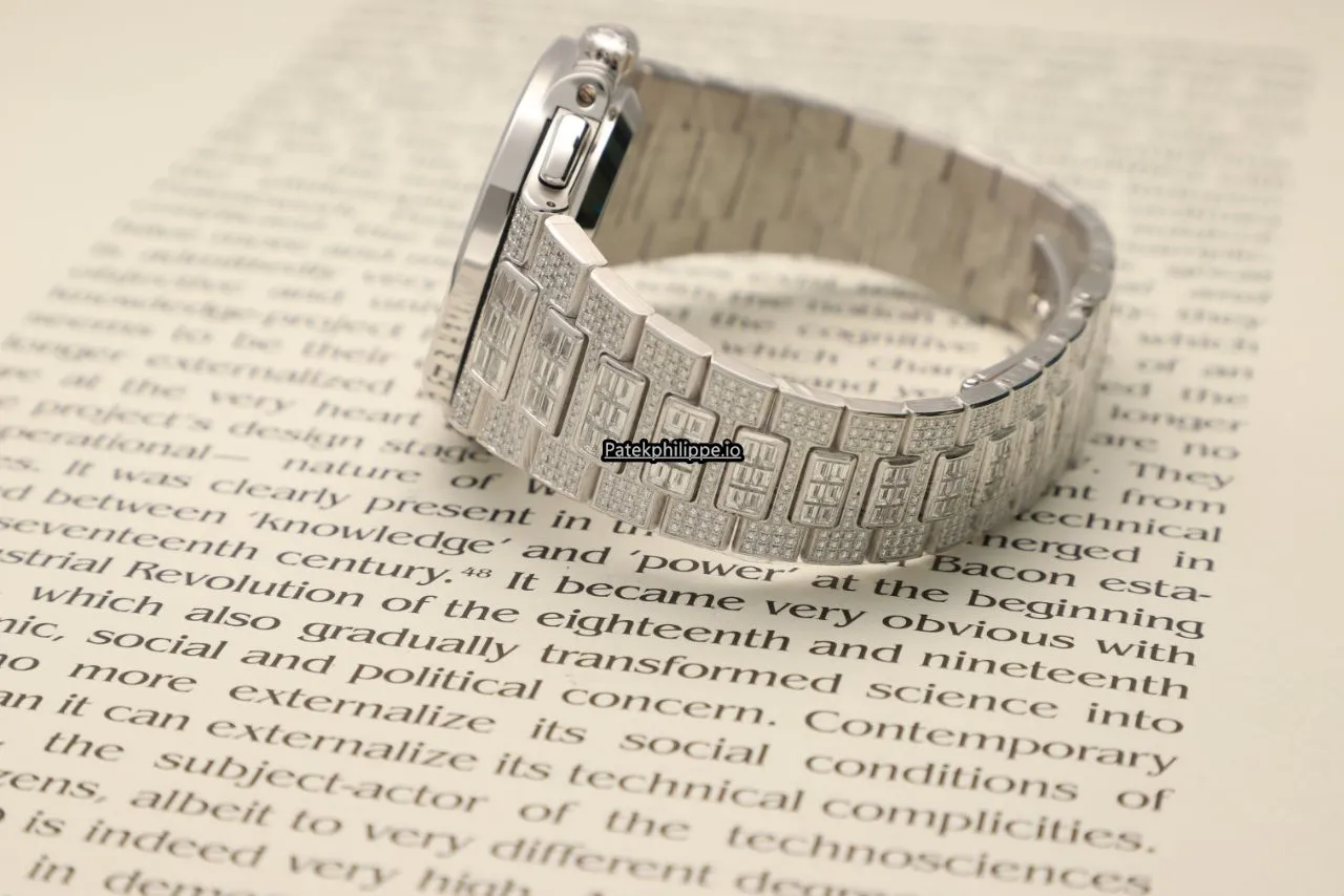 Alternative view of Patek Philippe Nautilus 5980/1400g-010 40MM White Gold Case Automatic