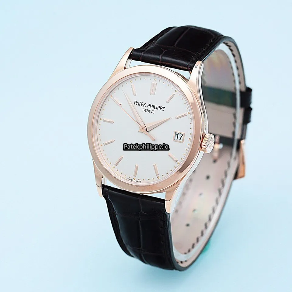 Alternative view of Patek Philippe Calatrava 5296r-010 38MM Rose Gold Case Automatic