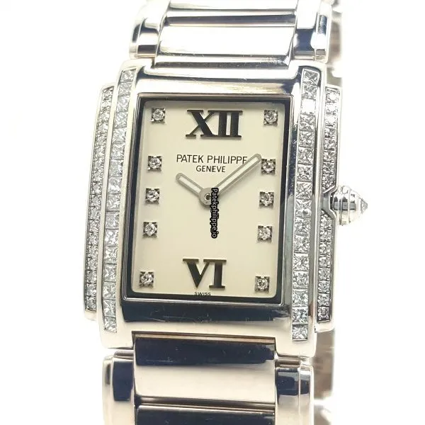 Patek Philippe Twenty-4 4910/20g-010 25MM White Gold Case Quartz