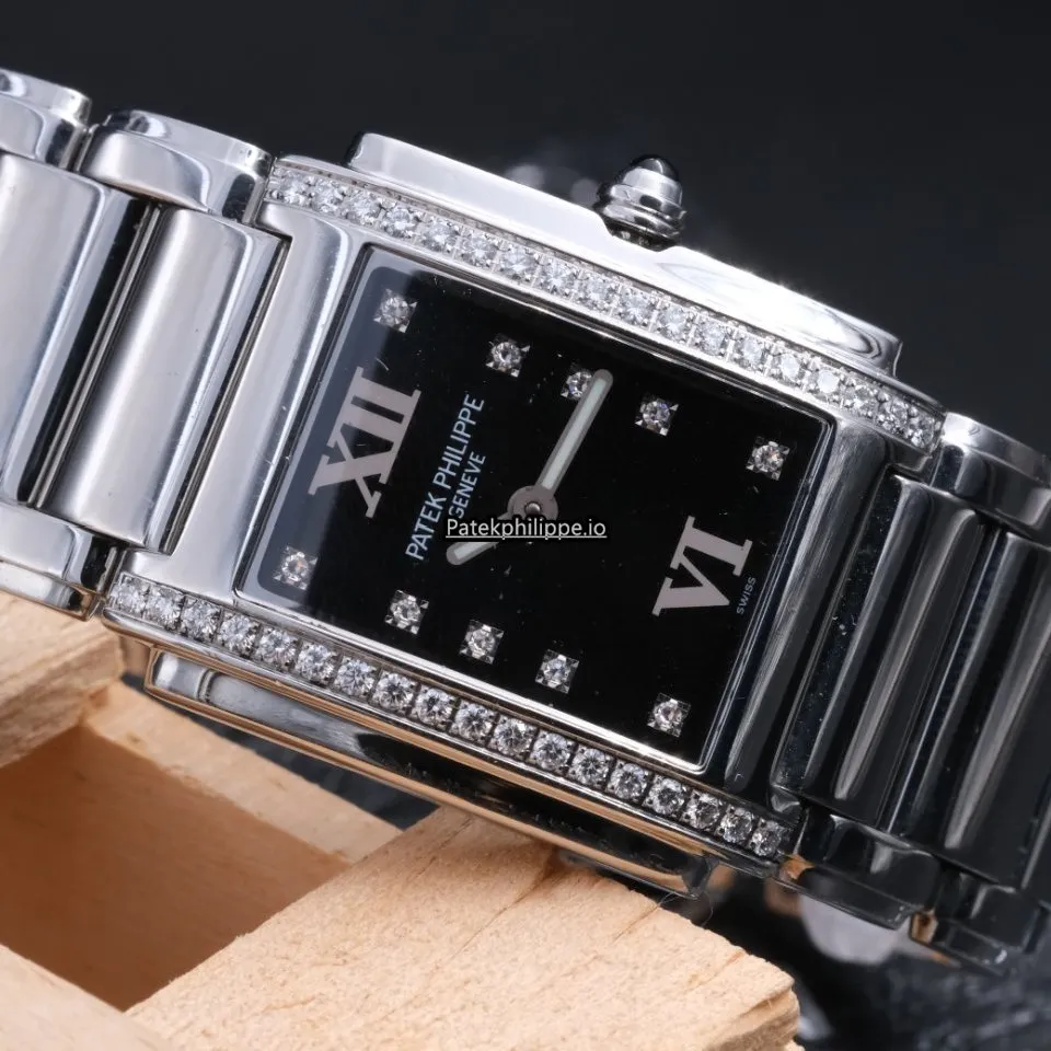 Alternative view of Patek Philippe Twenty-4 4910/10a-001 25x30MM Steel Case Quartz