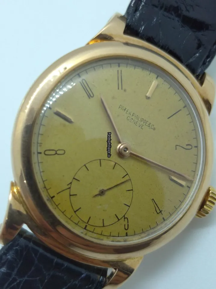 Patek Philippe Calatrava 1491 34MM Rose Gold Case Manual Winding