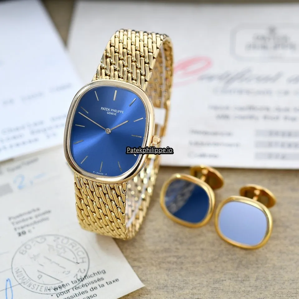 Patek Philippe Golden Ellipse 3738 31MM Yellow Gold Case Automatic