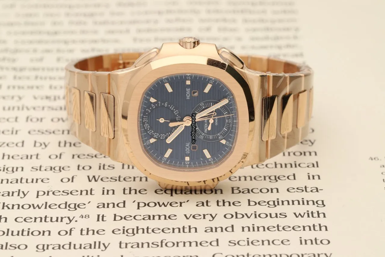 Alternative view of Patek Philippe Nautilus 5990/1r-001 40.5MM Rose Gold Case Automatic