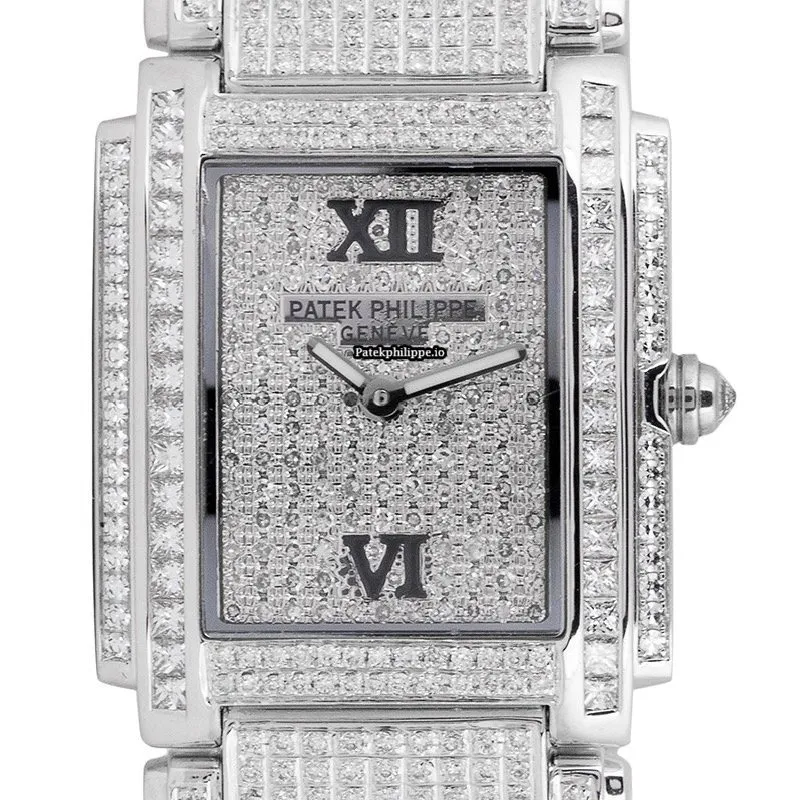 Patek Philippe Twenty-4 4910/20g-001 25MM White Gold Case Quartz