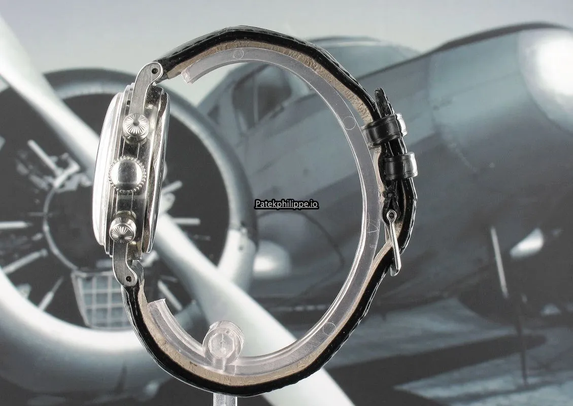 Alternative view of Patek Philippe Chronograph 1463 35MM Steel Case Manual Winding