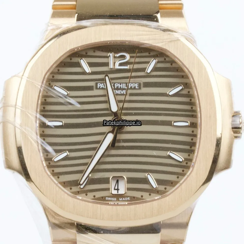 Patek Philippe Nautilus 7118/1r-010 35.2MM Rose Gold Case Automatic