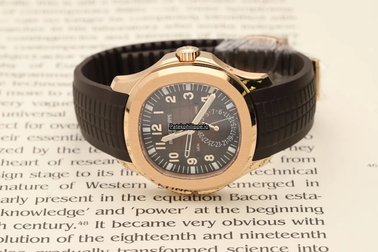 Alternative view of Patek Philippe Aquanaut 5164r-001 40.8MM Rose Gold Case Automatic
