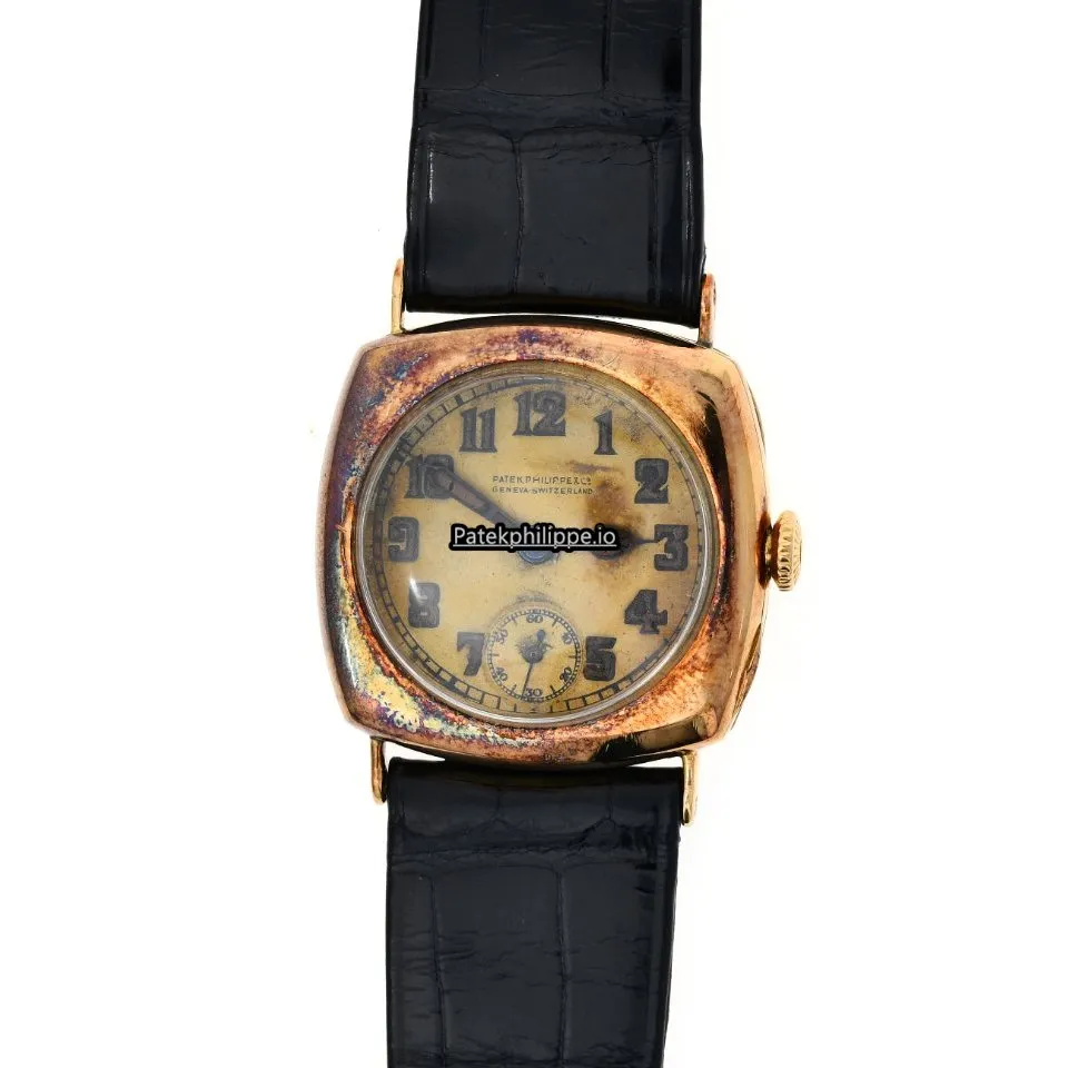 Alternative view of Patek Philippe Ref. 8 30.5MM Yellow Gold Case Manual Winding