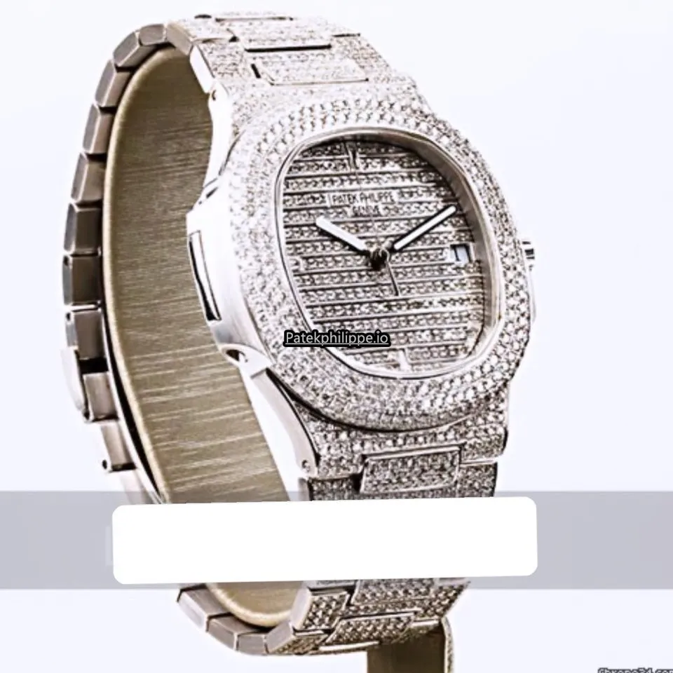 Alternative view of Patek Philippe Nautilus 5711g-001 40.8MM White Gold Case Automatic