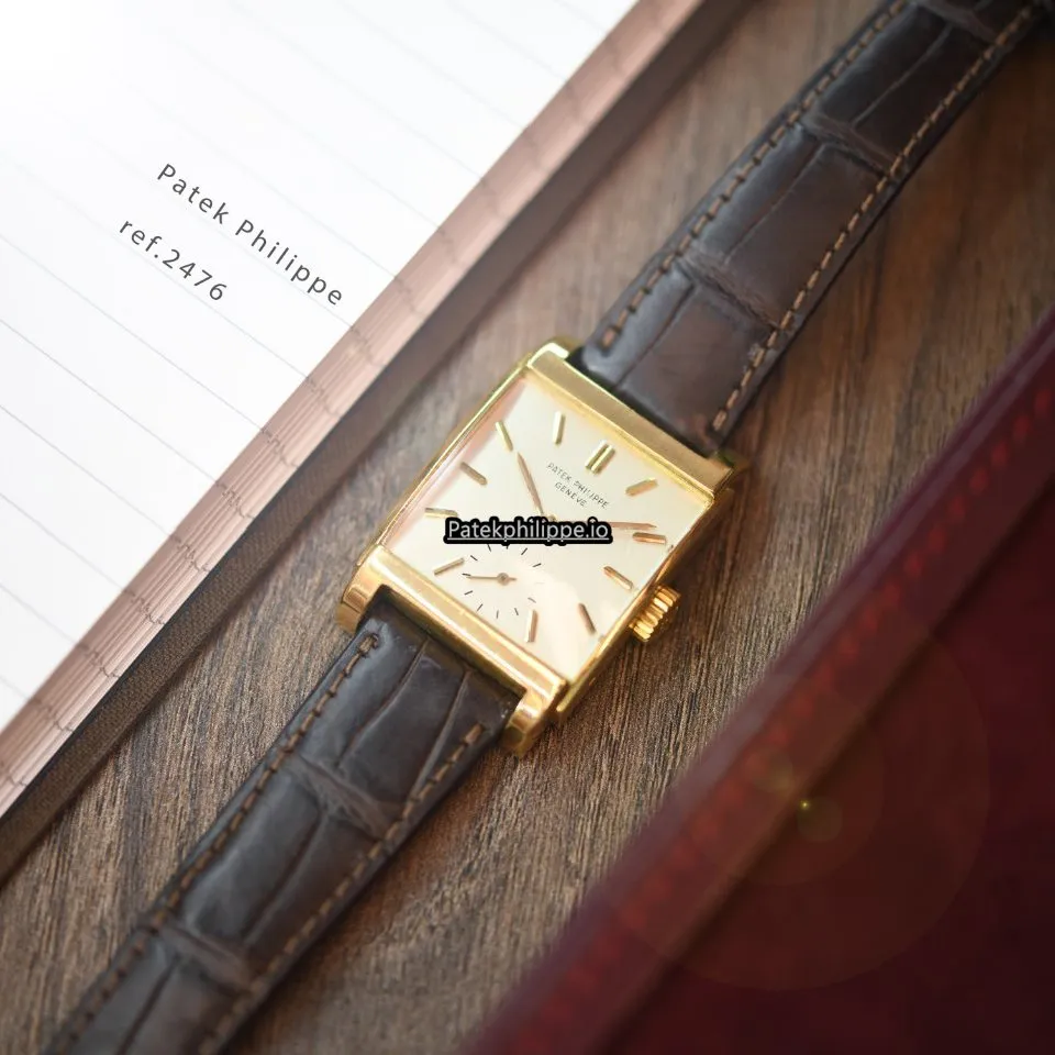 Patek Philippe 2476 39x26MM Yellow Gold Case Manual Winding