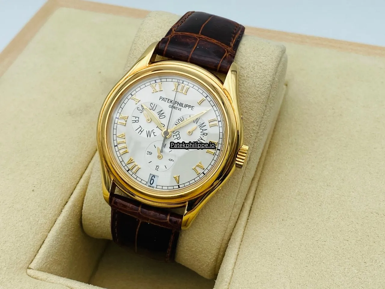 Patek Philippe Annual Calendar 5035j-001 37MM Yellow Gold Case Automatic