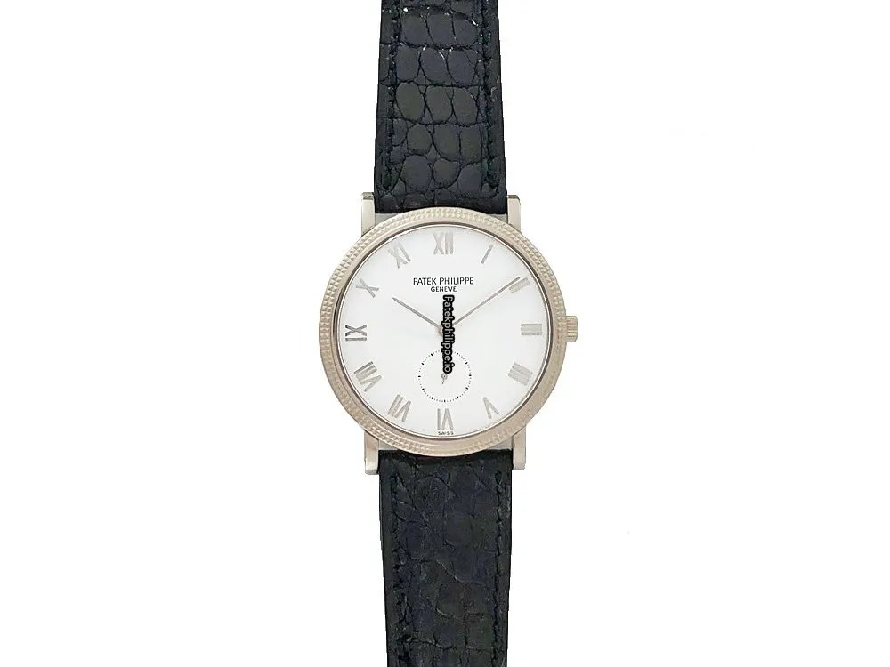 Patek Philippe Calatrava 3919sg-001 33MM White Gold Case Manual Winding