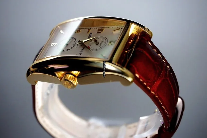 Alternative view of Patek Philippe Gondolo 5100 J-001 46x34MM Yellow Gold Case Manual Winding