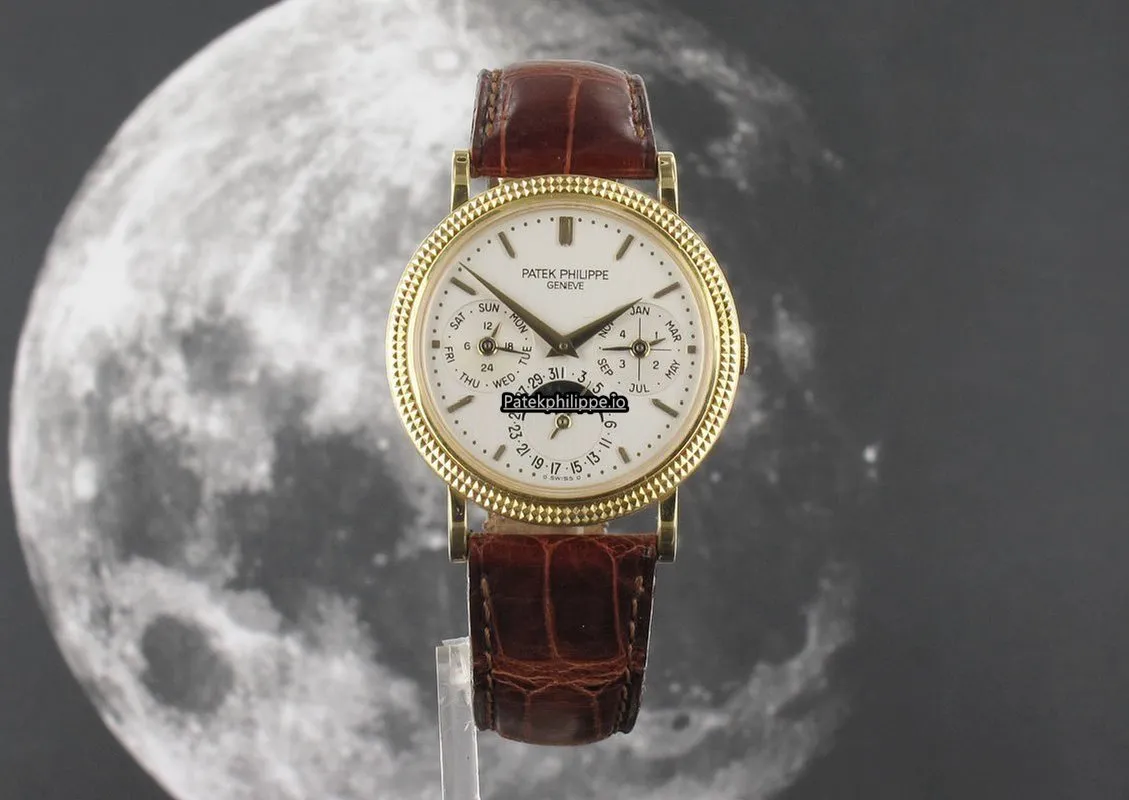 Patek Philippe Perpetual Calendar 5039j 35MM Yellow Gold Case Automatic