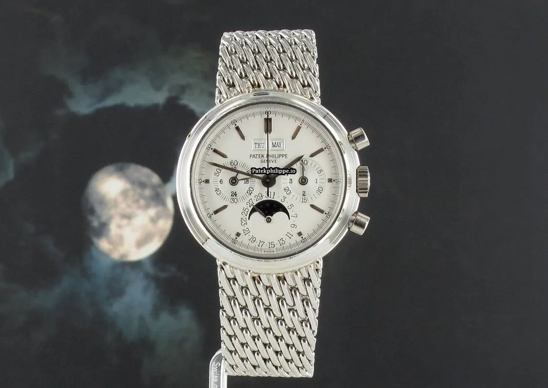 Patek Philippe Perpetual Calendar 3970/2 P-05 36MM Platinum Case Manual Winding