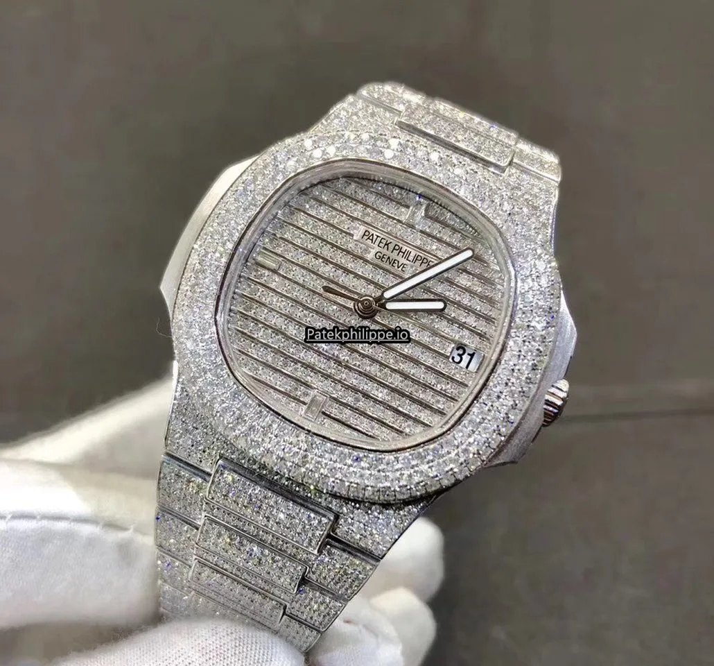 Alternative view of Patek Philippe Nautilus 5711 40MM White Gold Case Automatic
