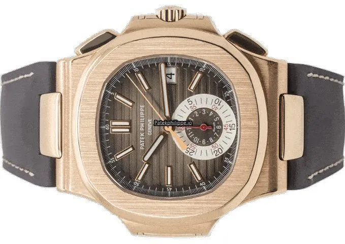 Alternative view of Patek Philippe Nautilus 5980r-001 41MM Rose Gold Case Automatic