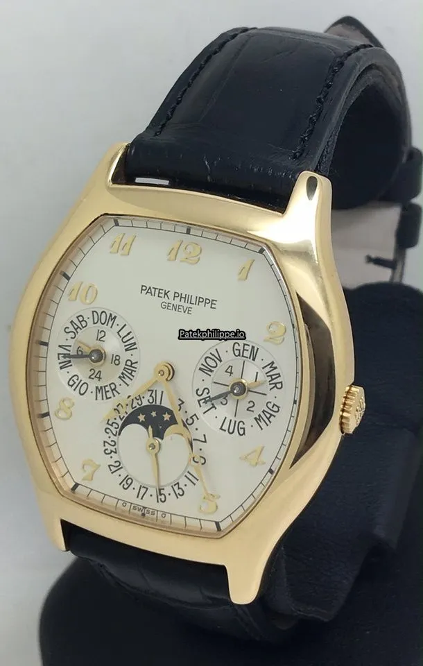 Alternative view of Patek Philippe Perpetual Calendar 5040j 35MM Yellow Gold Case Automatic