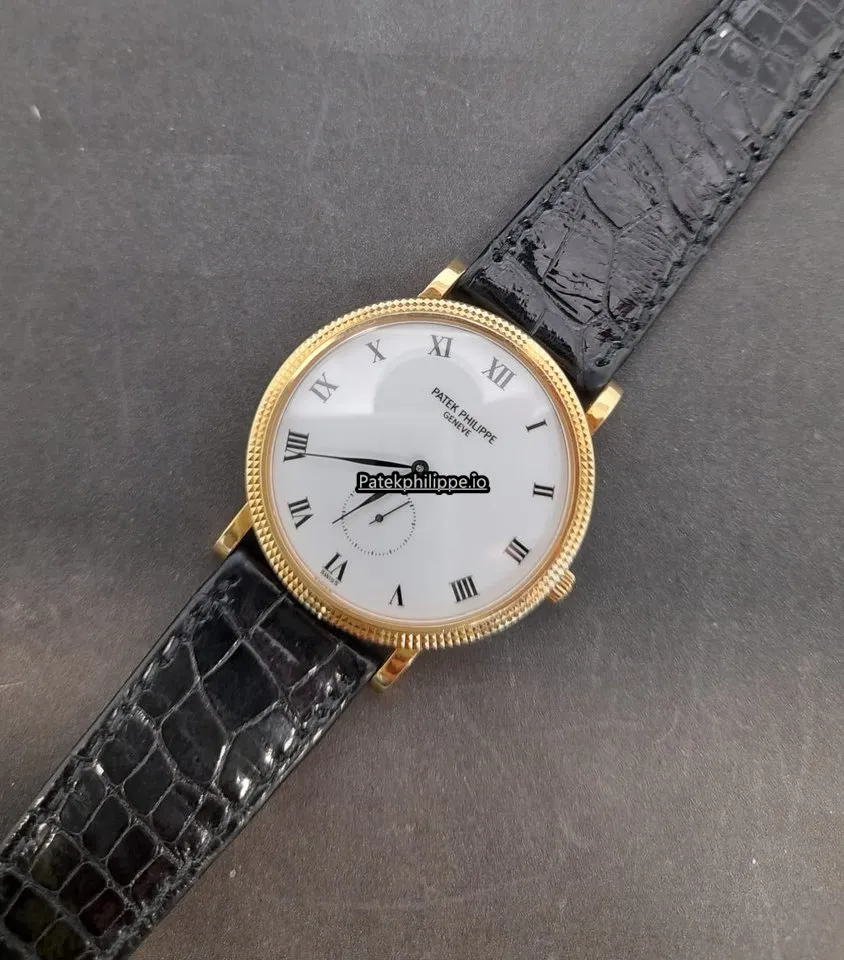 Patek Philippe Calatrava 3919 33MM Yellow Gold Case Manual Winding