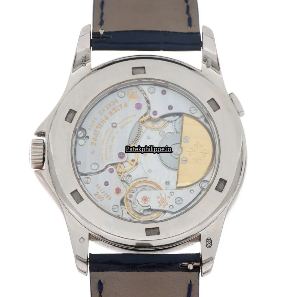 Alternative view of Patek Philippe Complications 5130g-001 39.5MM White Gold Case Automatic Movement