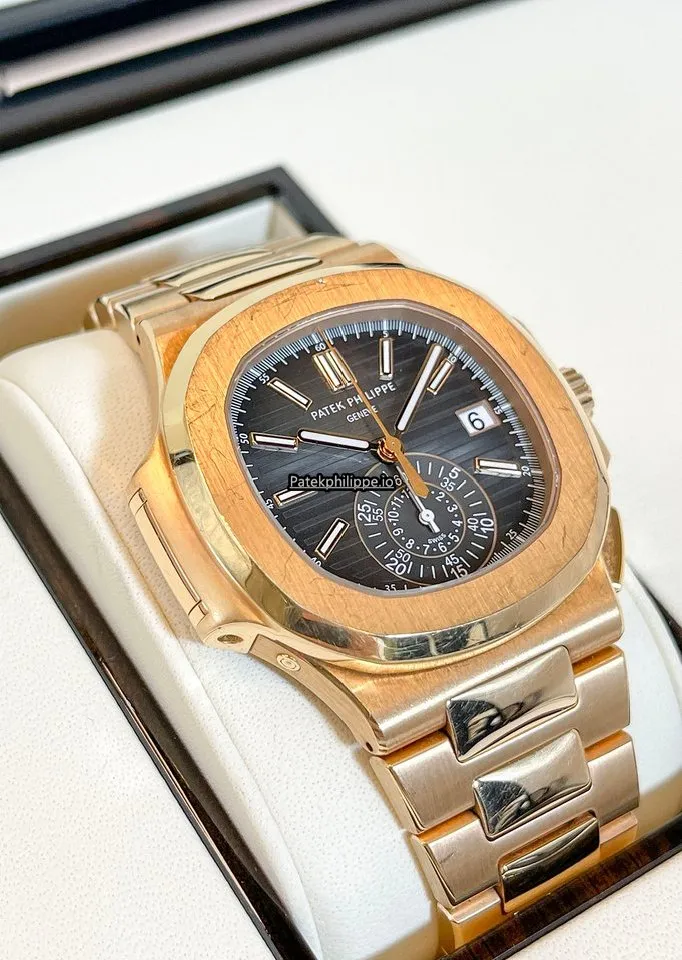 Patek Philippe Nautilus 5980/1r-001 40.5MM Rose Gold Case Automatic