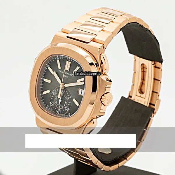Alternative view of Patek Philippe Nautilus 5980/1r-001 40.5MM Rose Gold Case Automatic