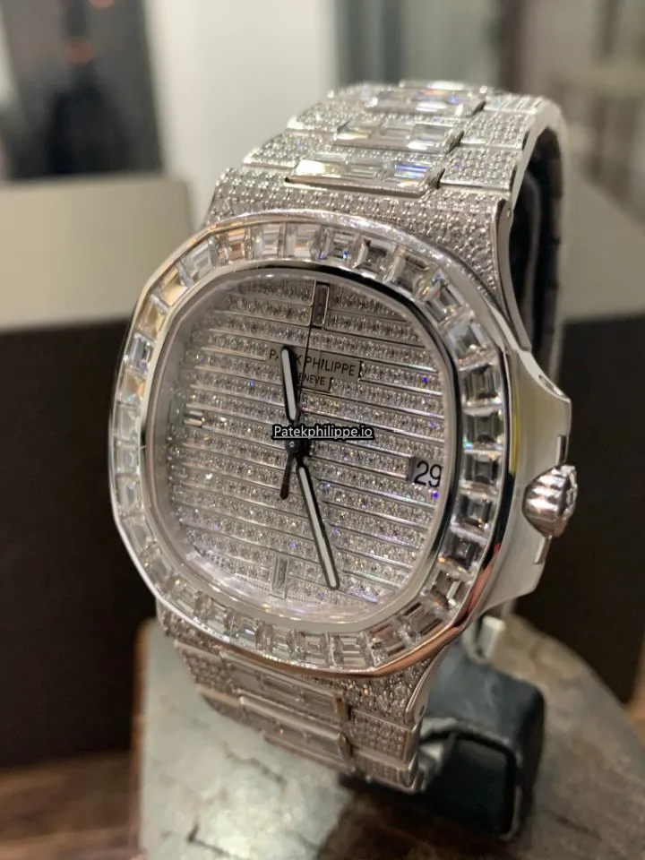 Alternative view of Patek Philippe Nautilus 5719/10g-010 40MM White Gold Case Automatic