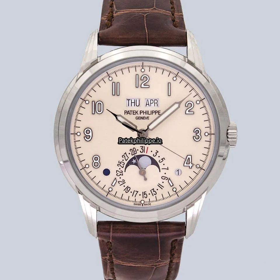Alternative view of Patek Philippe Perpetual Calendar 5320g-001 40MM White Gold Case Automatic