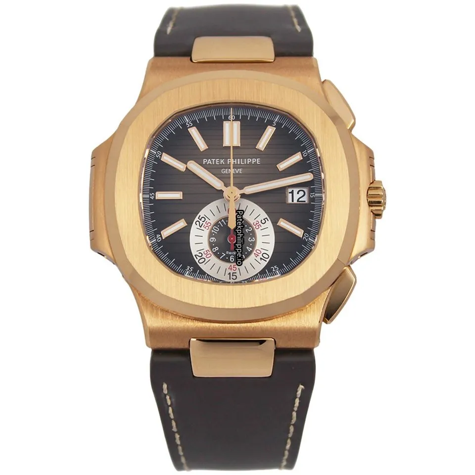 Patek Philippe Nautilus 5980r-001 40.5MM Rose Gold Case Automatic