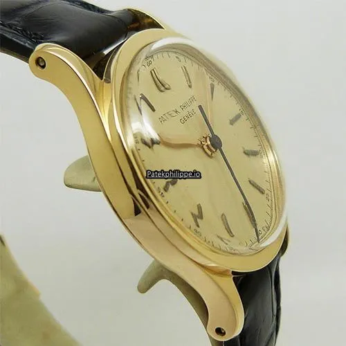 Alternative view of Patek Philippe Calatrava 2457 30.5MM Yellow Gold Case Manual Winding