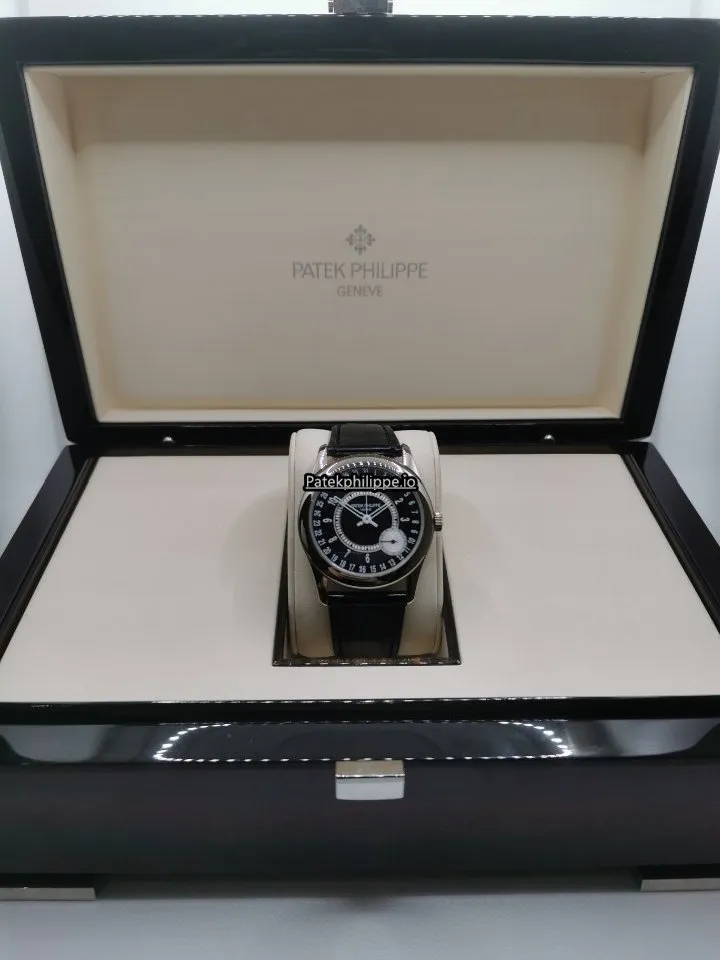 Alternative view of Patek Philippe Calatrava 6006g-001 39MM White Gold Case Automatic