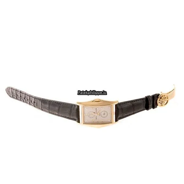 Alternative view of Patek Philippe Gondolo 5100j-001 46x34MM Yellow Gold Case Manual Winding