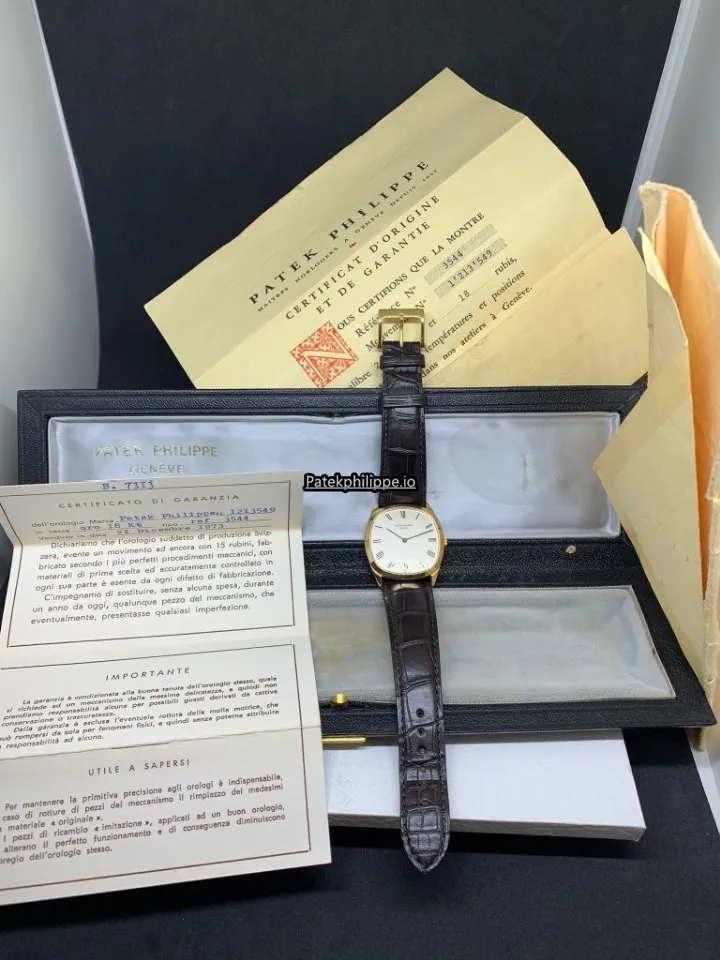 Alternative view of Patek Philippe Golden Ellipse 3544 33MM Yellow Gold Case Manual Winding