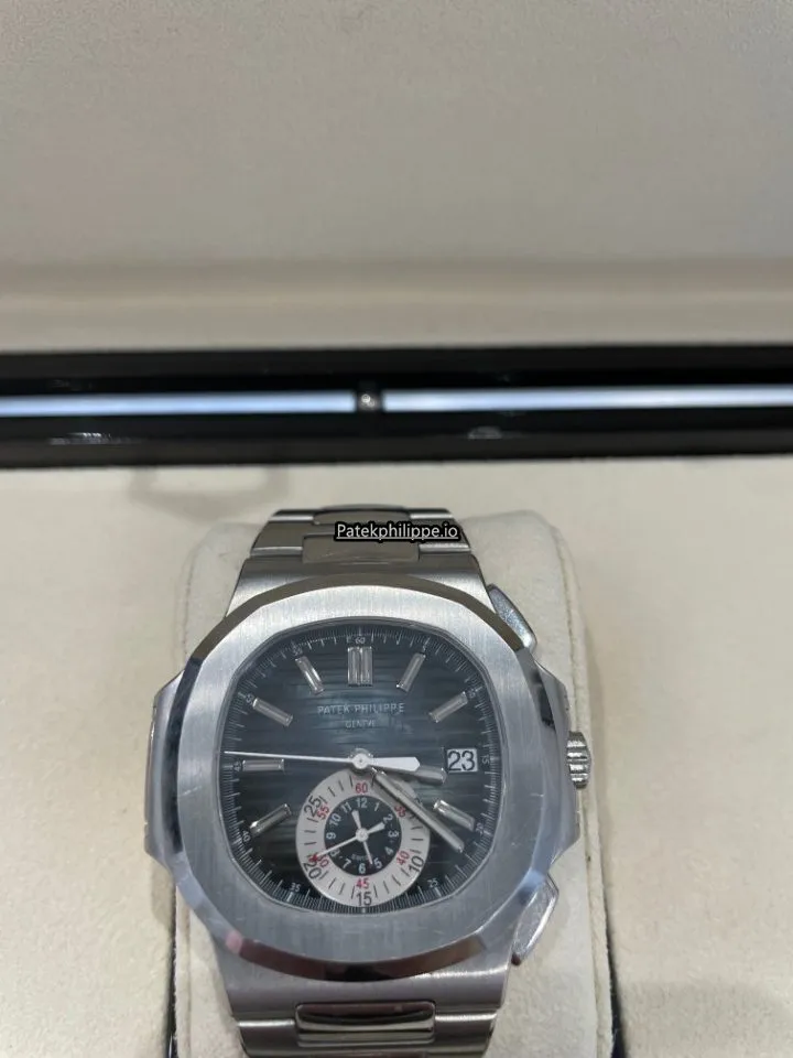 Alternative view of Patek Philippe Nautilus 5980/1a-001 40.5x44MM Steel Case Automatic