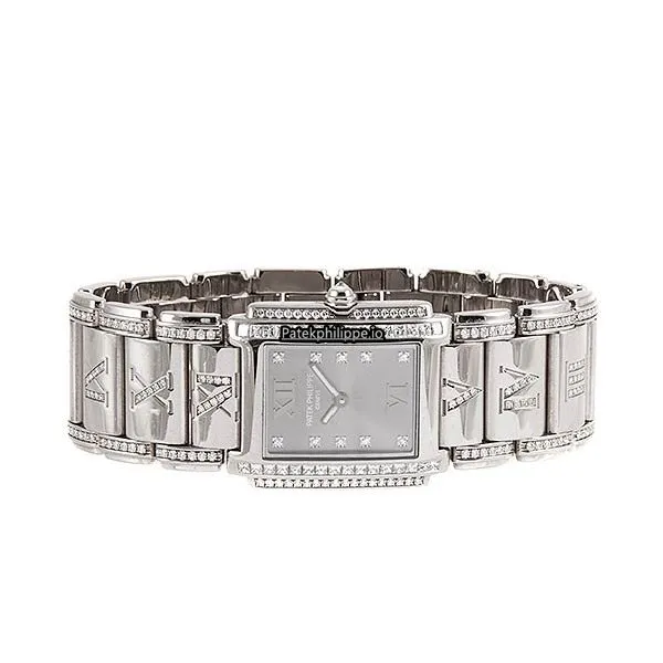 Alternative view of Patek Philippe Twenty-4 4910/41g 30x25.1MM White Gold Case Quartz
