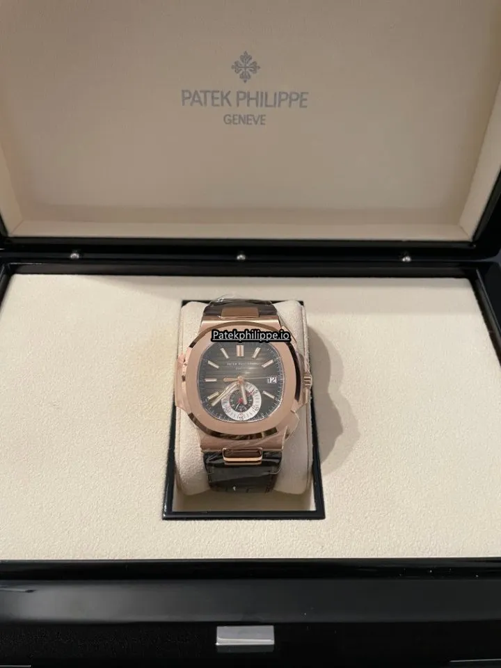 Patek Philippe Nautilus 5980r-001 40.5MM Rose Gold Case Automatic