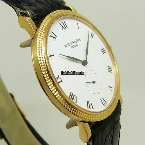Alternative view of Patek Philippe Calatrava 3919j 33MM Yellow Gold Case Manual Winding