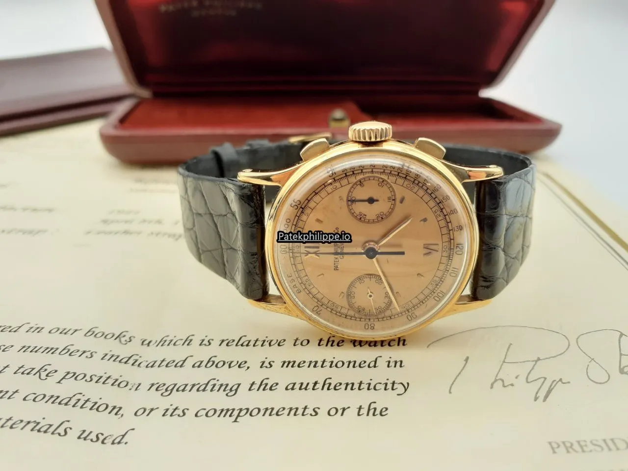 Patek Philippe Chronograph 130 33MM Yellow Gold Case Manual Winding