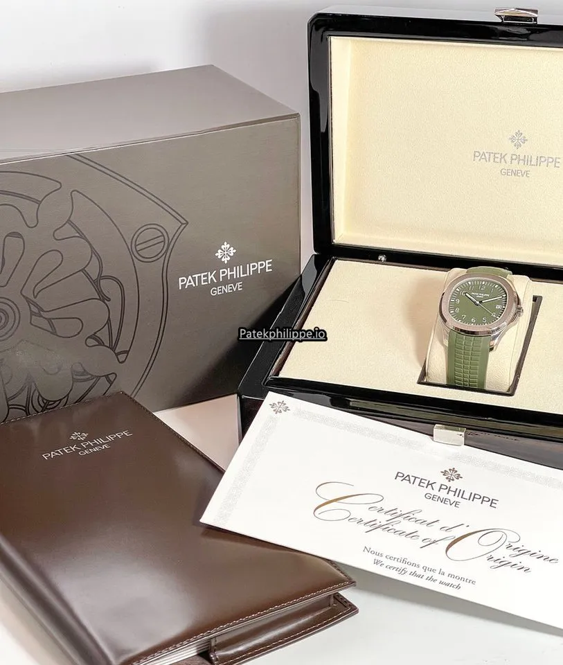 Alternative view of Patek Philippe Aquanaut 5168g-010 42.2MM White Gold Case Automatic