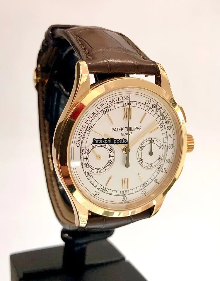 Alternative view of Patek Philippe Chronograph 5170j 39MM Yellow Gold Case Manual Winding